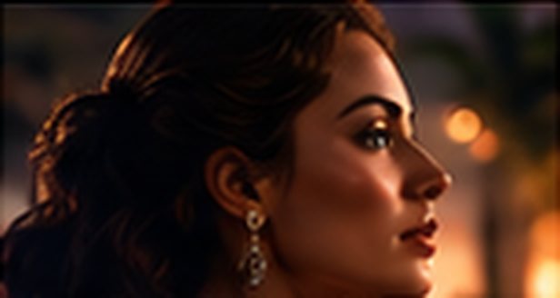 Guest at an evening event