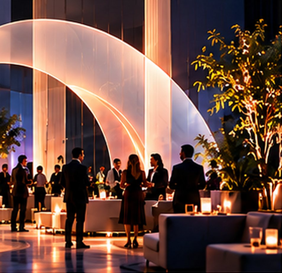 Corporate evening in an architectural venue