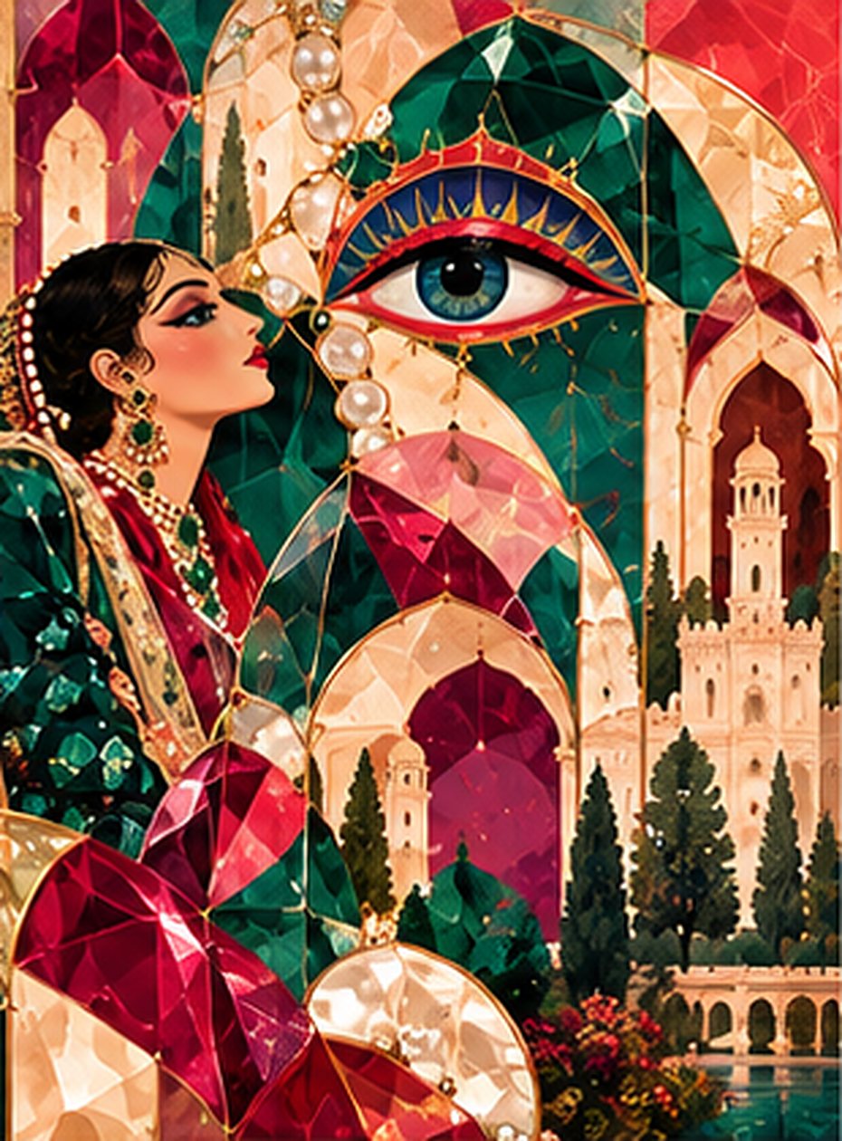 Heritage motif collage