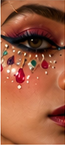 Jewel-tone makeup